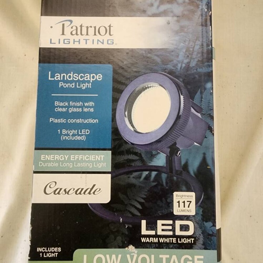 NIP Patriot Lighting Landscape Pond Light w/ Quick Clip Connector
